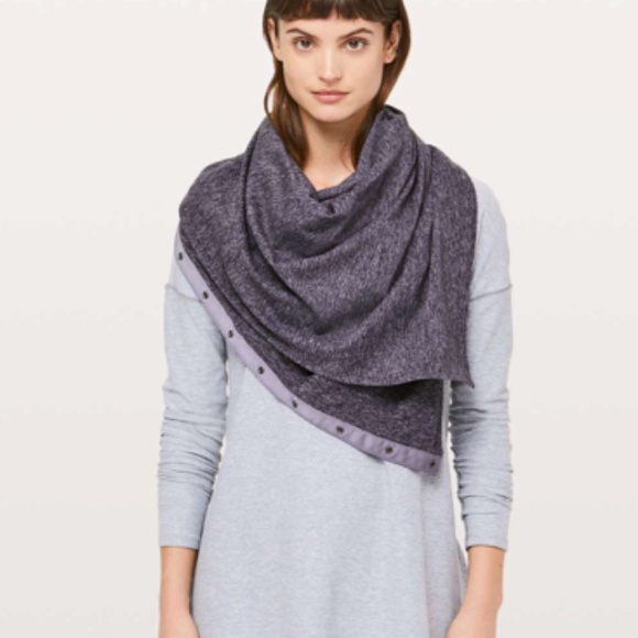 Lululemon Vinyasa Scarf *Rulu Heathered Purple Quartz LIKE NEW - Picture 2 of 7